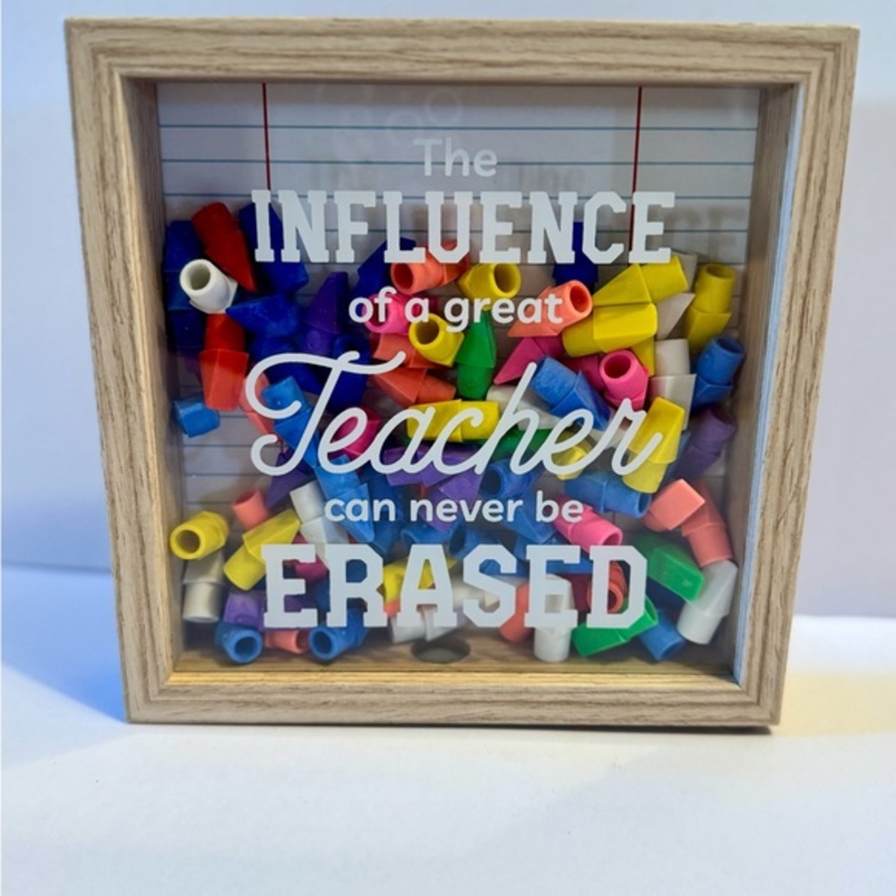 Inspirational Teacher Quote Shadow Box